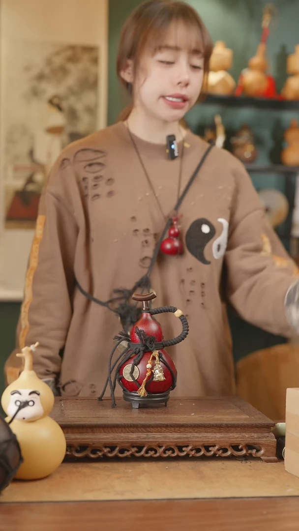 【闪购商品】247号精品天然大漆工艺防渗内胆酒葫芦~