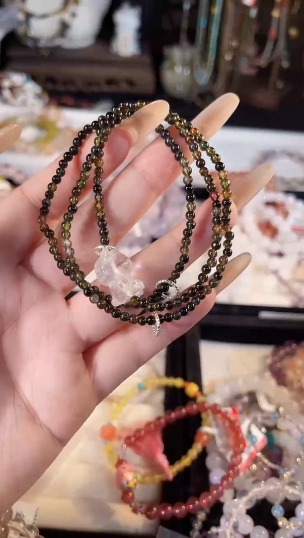 【闪购商品】碧玺手链银S925镶嵌多样性发货其一