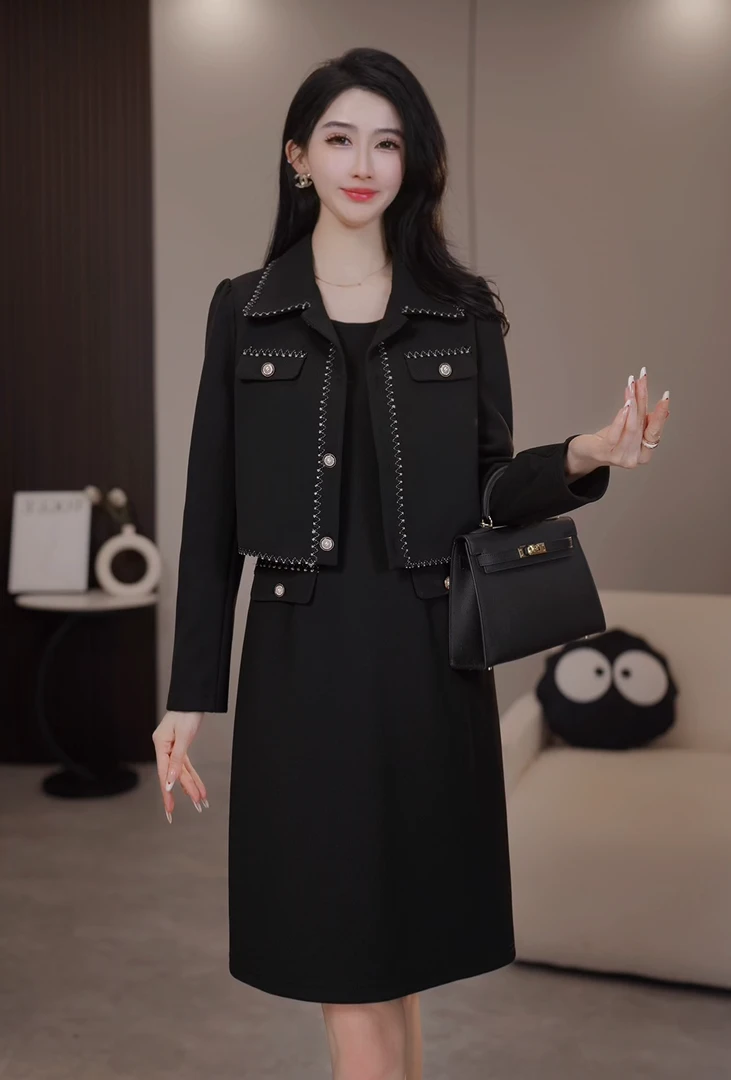 【阿紫专属】 B-1203新款套装2025春季时尚气质款女装连衣裙套装