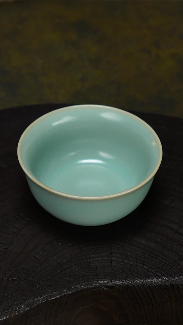 杯子瓷2只冰花鸡缸杯*-微瑕