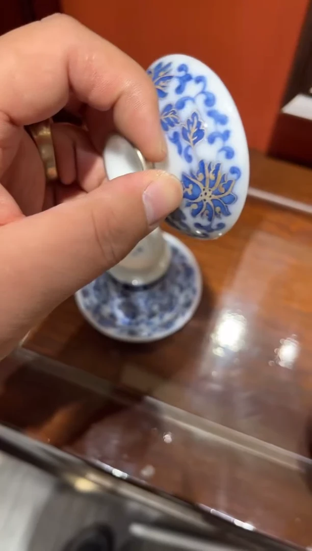 缠枝莲冰种盖碗茶具茶具