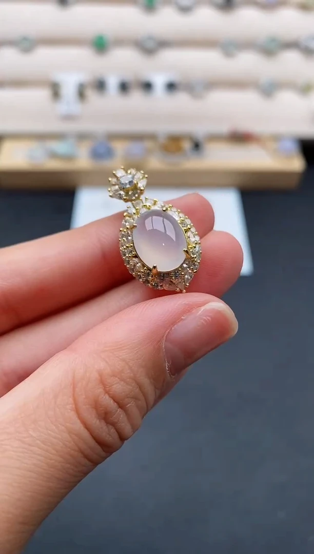 银S925镶嵌戒指翡翠666666+2