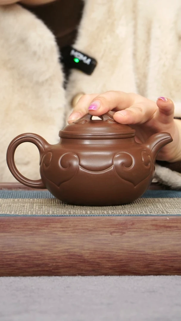 【闪购商品】紫砂茶壶底槽青 如意仿古
