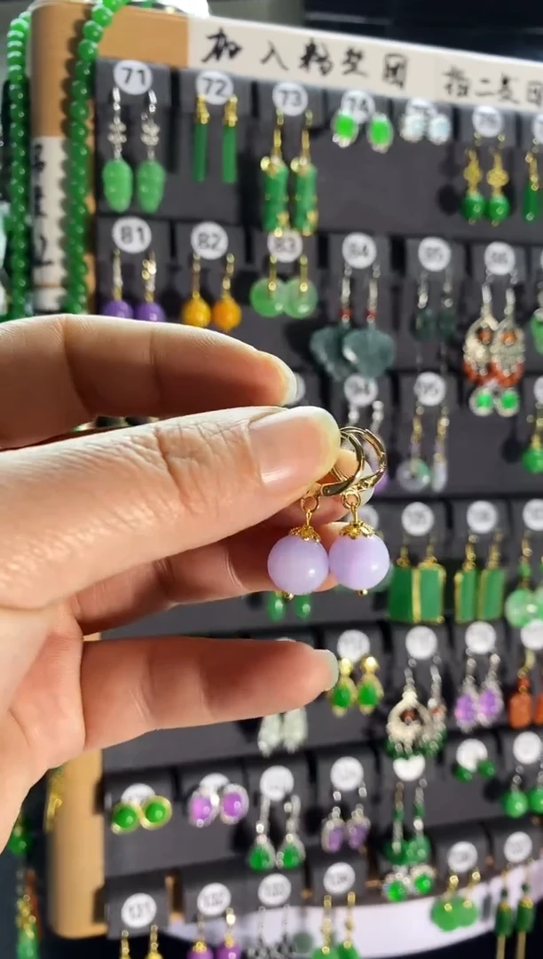 【闪购商品】翡翠耳饰银S925镶嵌265....