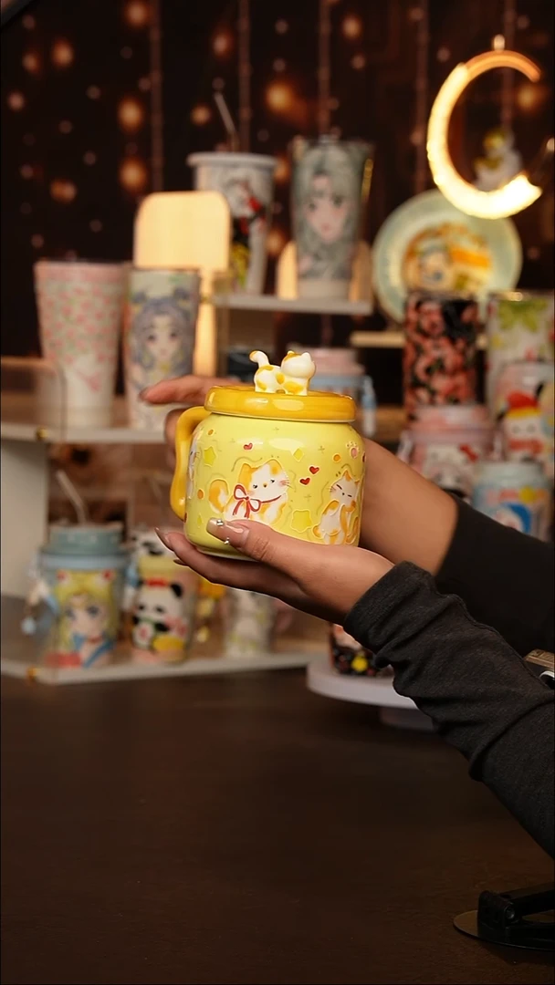 (玉泥）景德镇手工手绘文创陶瓷杯