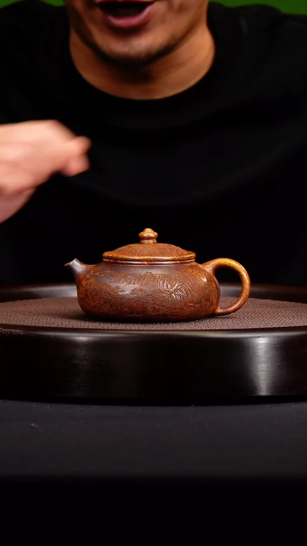 茶壶紫砂  宜兴紫砂原矿壶