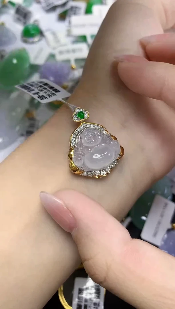 颈饰未镶嵌翡翠天然缅甸翡翠A货多样性发一件