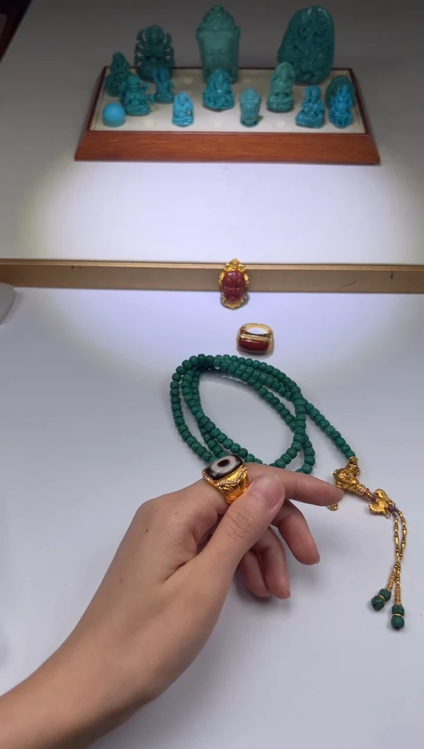 绿松石未镶嵌手串手串犯*～手串手串