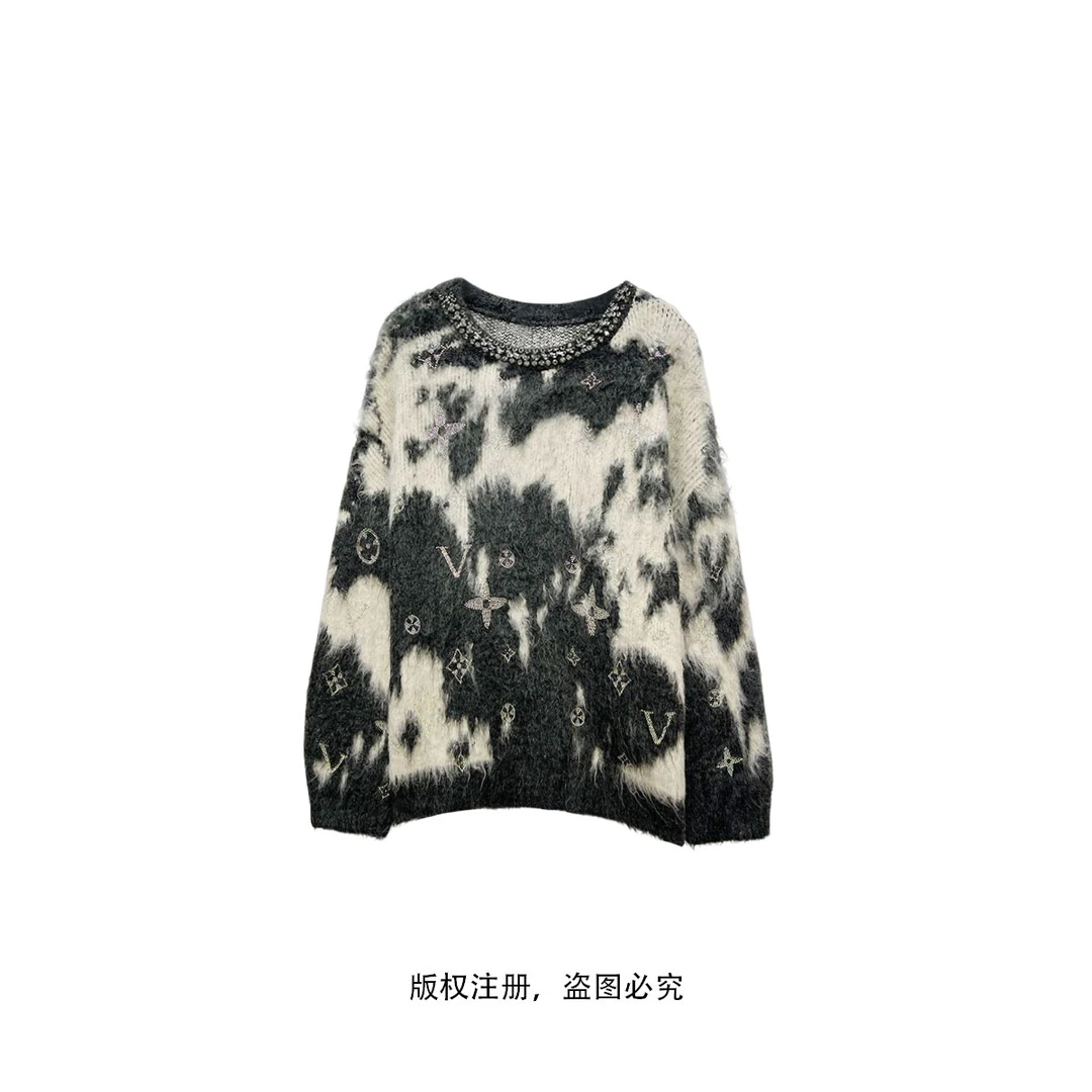 【L专属023】小香风气质轻奢时尚编织宽松设计师秋冬2410119