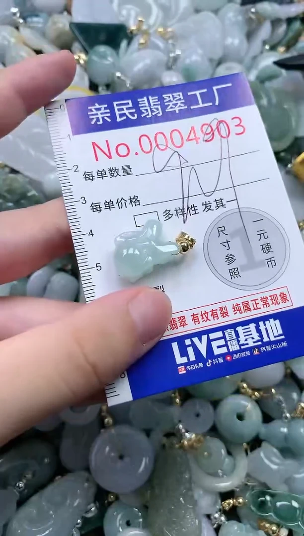 翡翠未镶嵌吊坠(不含链)4903