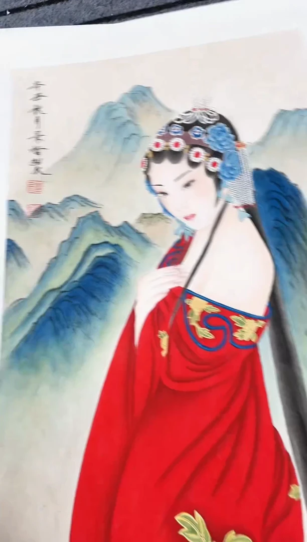 精品国画人物作品