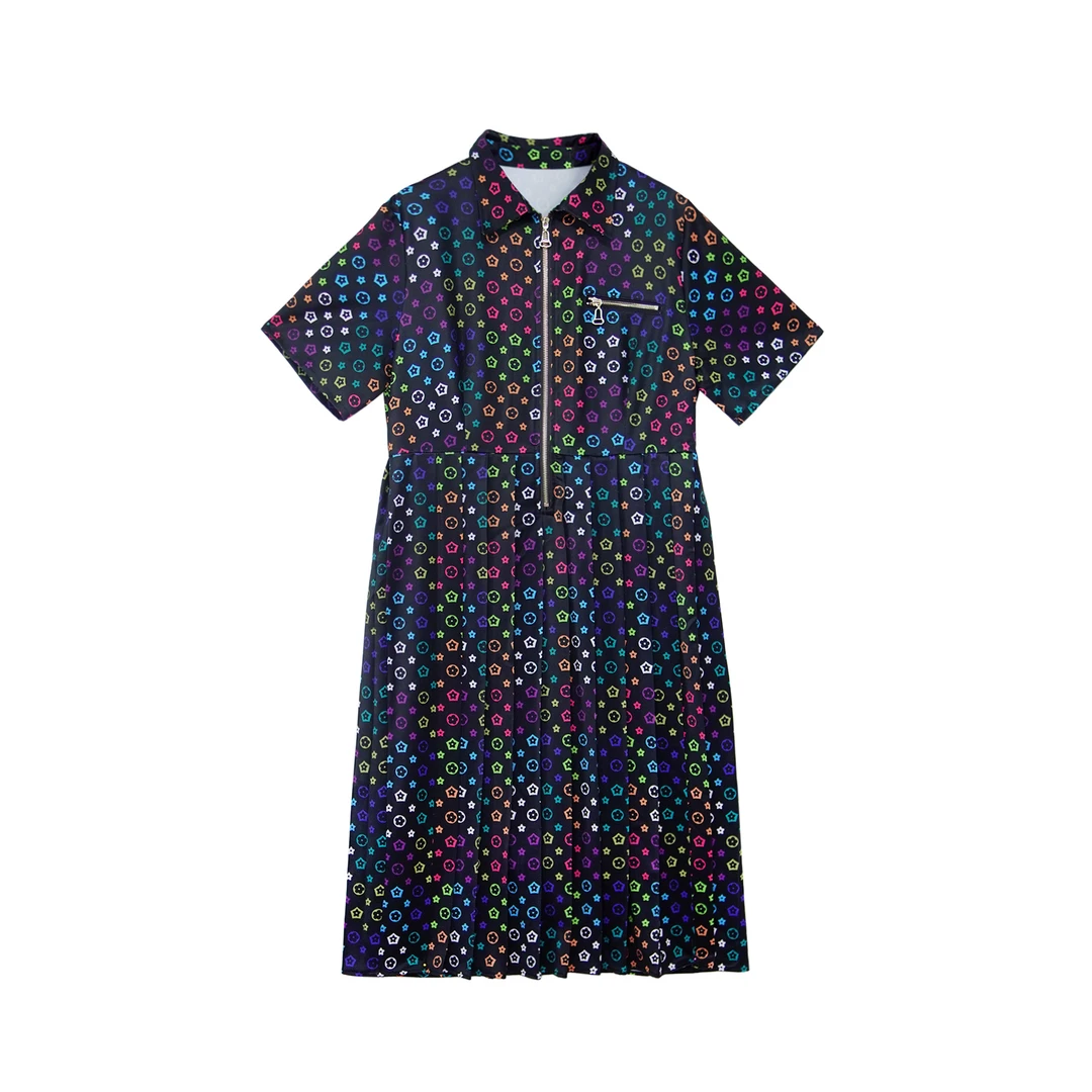 黑色宽松连衣裙长款时尚老钱风高级女装9274-A06