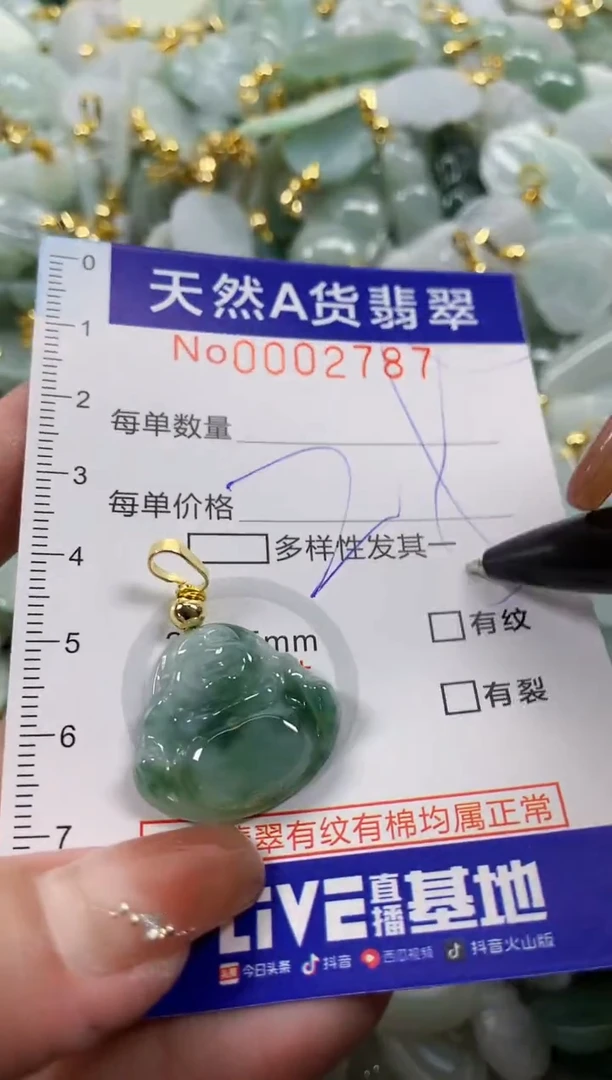 颈饰未镶嵌翡翠天然A货翡翠