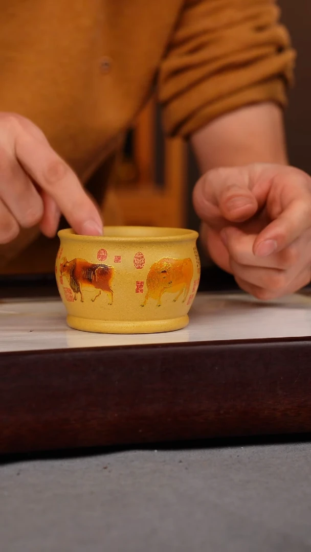 【闪购商品】紫砂茶壶段泥 五牛杯