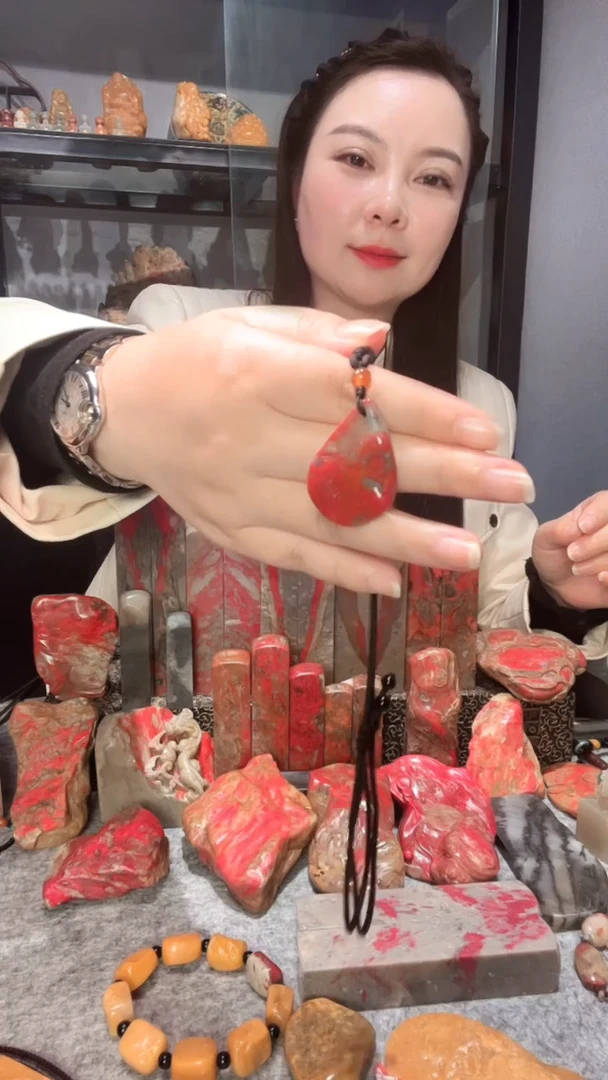 【闪购商品】昌化石昌化鸡血石挂件.