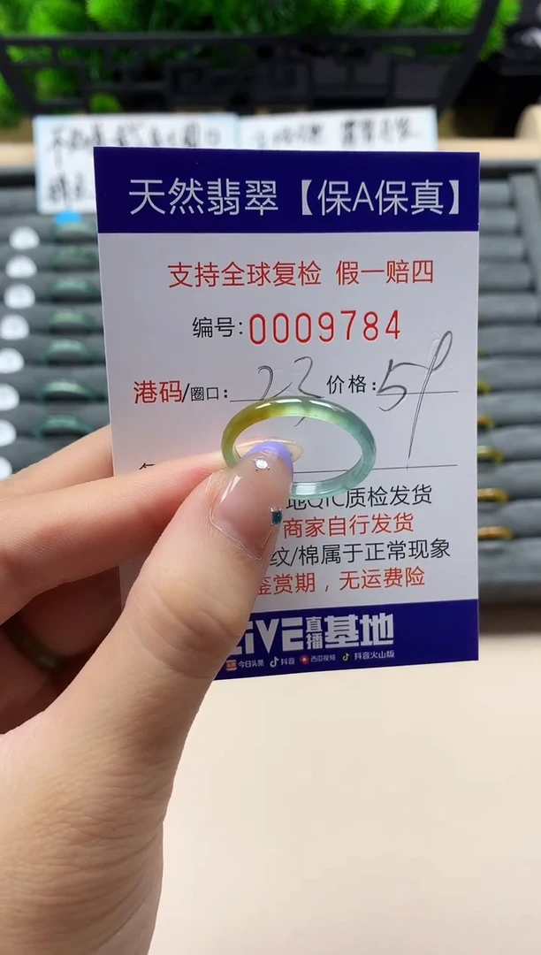 未镶嵌戒指翡翠天然  9784