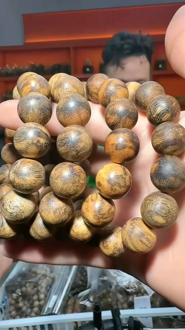 沉香手串169号虎斑20g1.4多样性发一