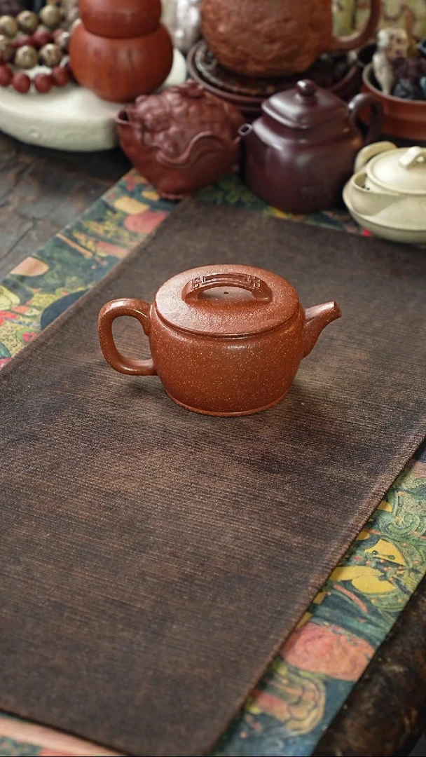 红降坡光素紫砂汉瓦