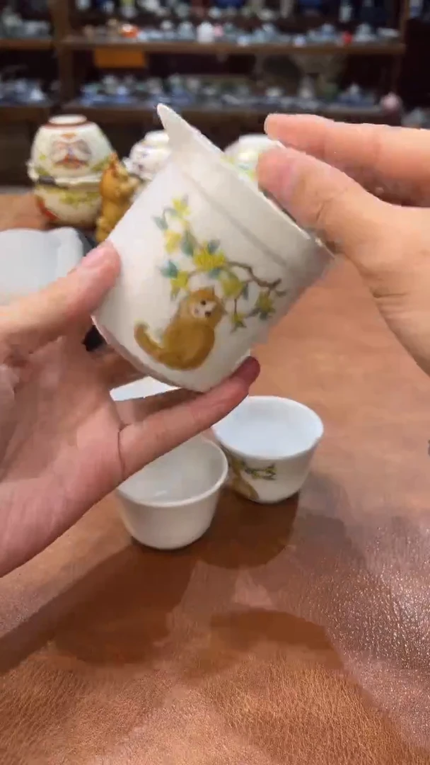 真的很便宜会开片的旅行茶具