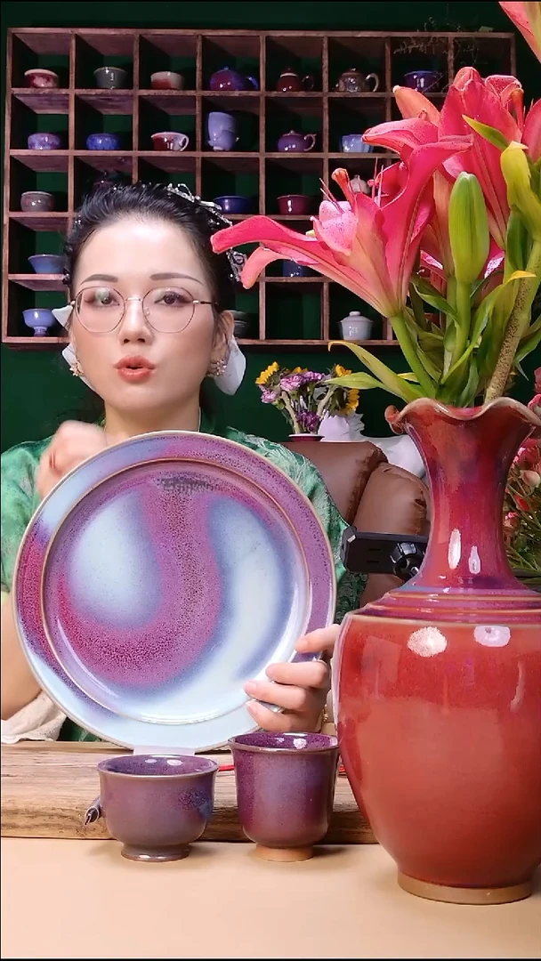 钧瓷作品—郑郑—赏盘
