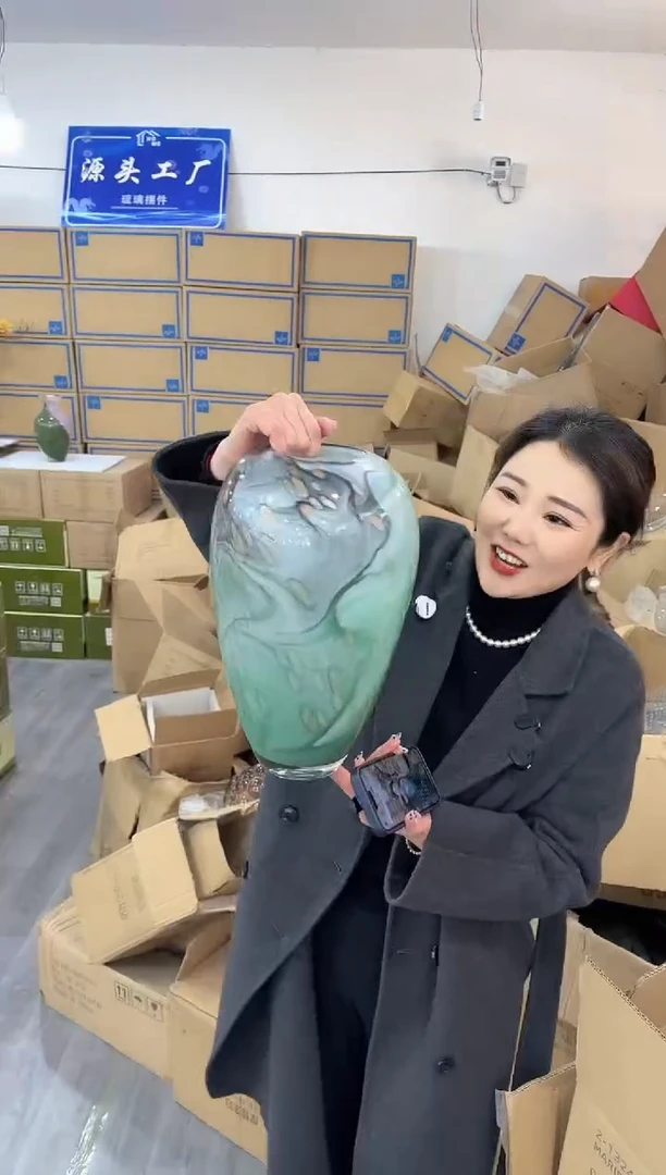 【闪购商品】琉璃椿新花器H-13晚