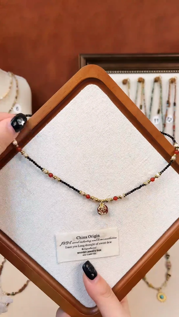 项链钛钢石英质玉2号