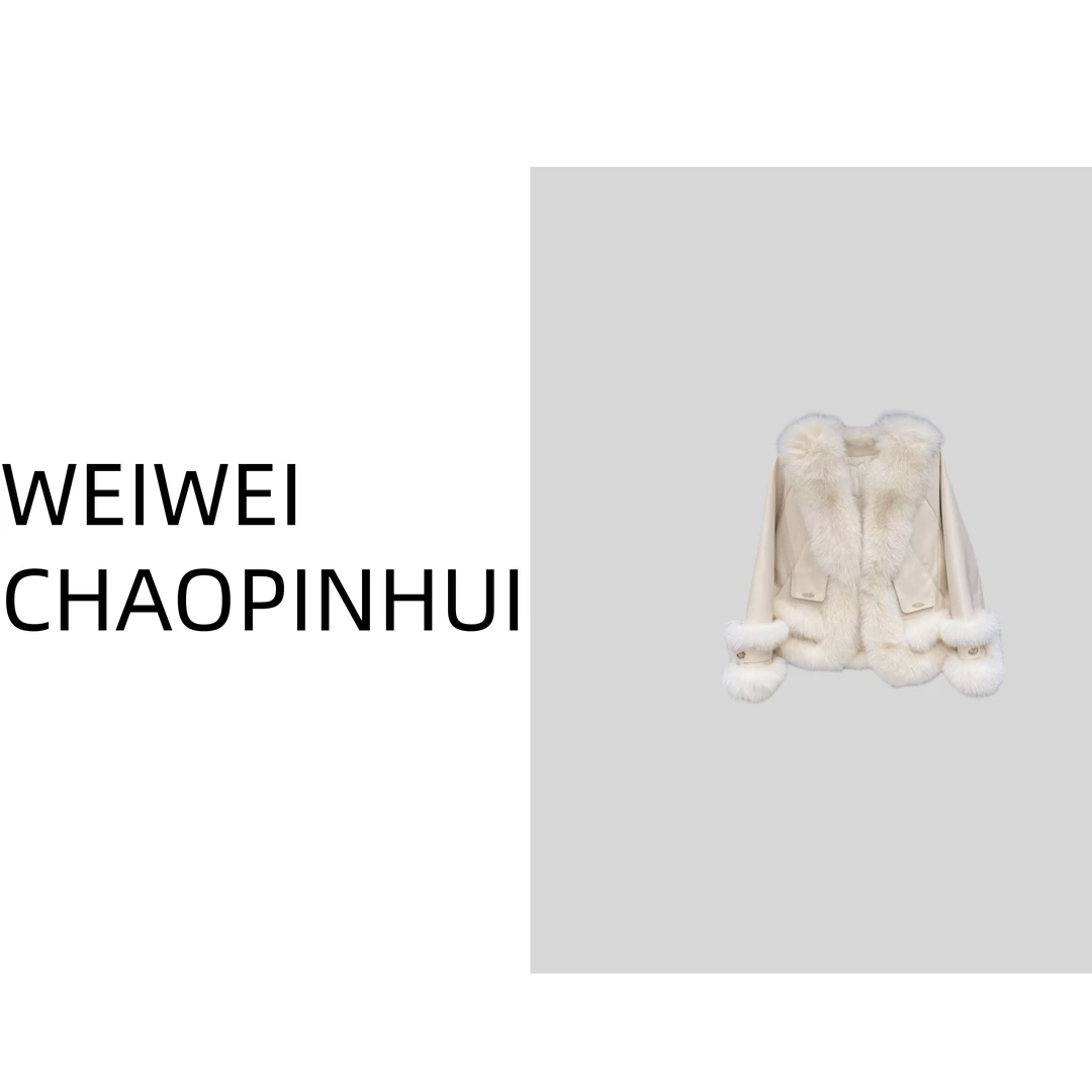 【薇薇高端欧货】冬季轻奢时尚洋气拼接狐狸毛鹅绒羽绒服- 31271136