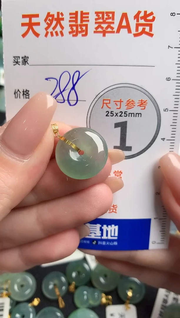 【闪购商品】翡翠颈饰18K金镶嵌0128298743