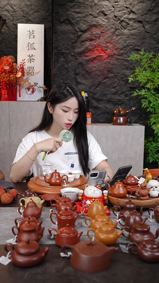 胖****个潮州手拉壶全手工茶盘12寸