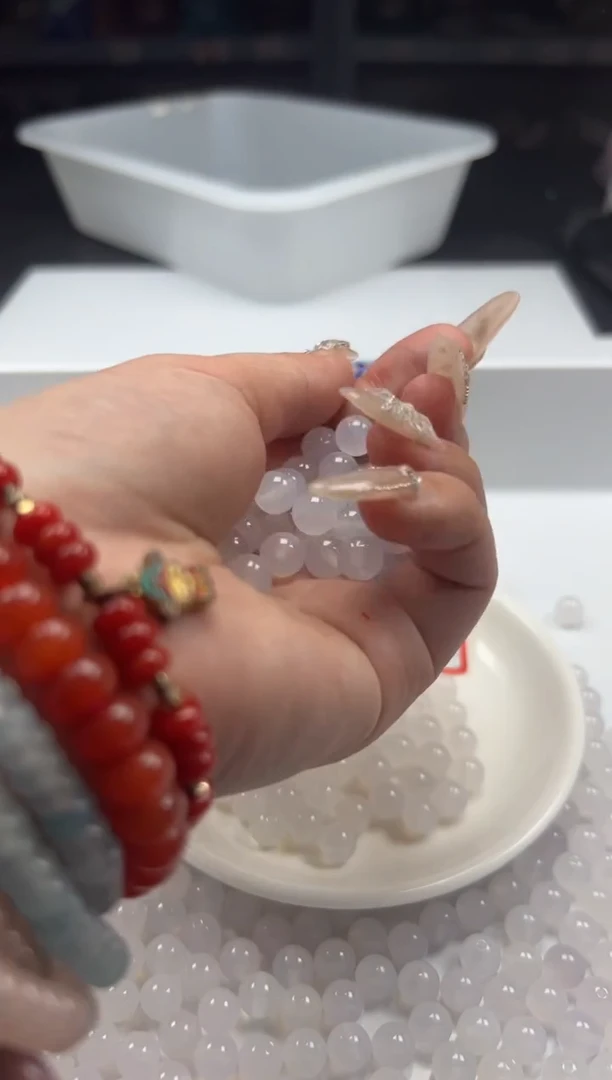 南红玛瑙未镶嵌颈饰w326荔枝冻8mm*40颗