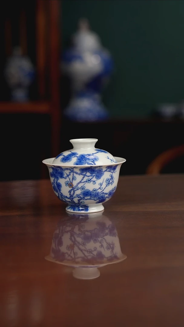 空山明月 新斗彩 松竹梅