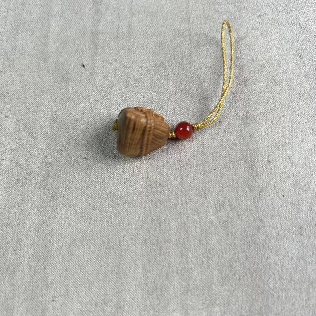 绿檀粽子挂件2个