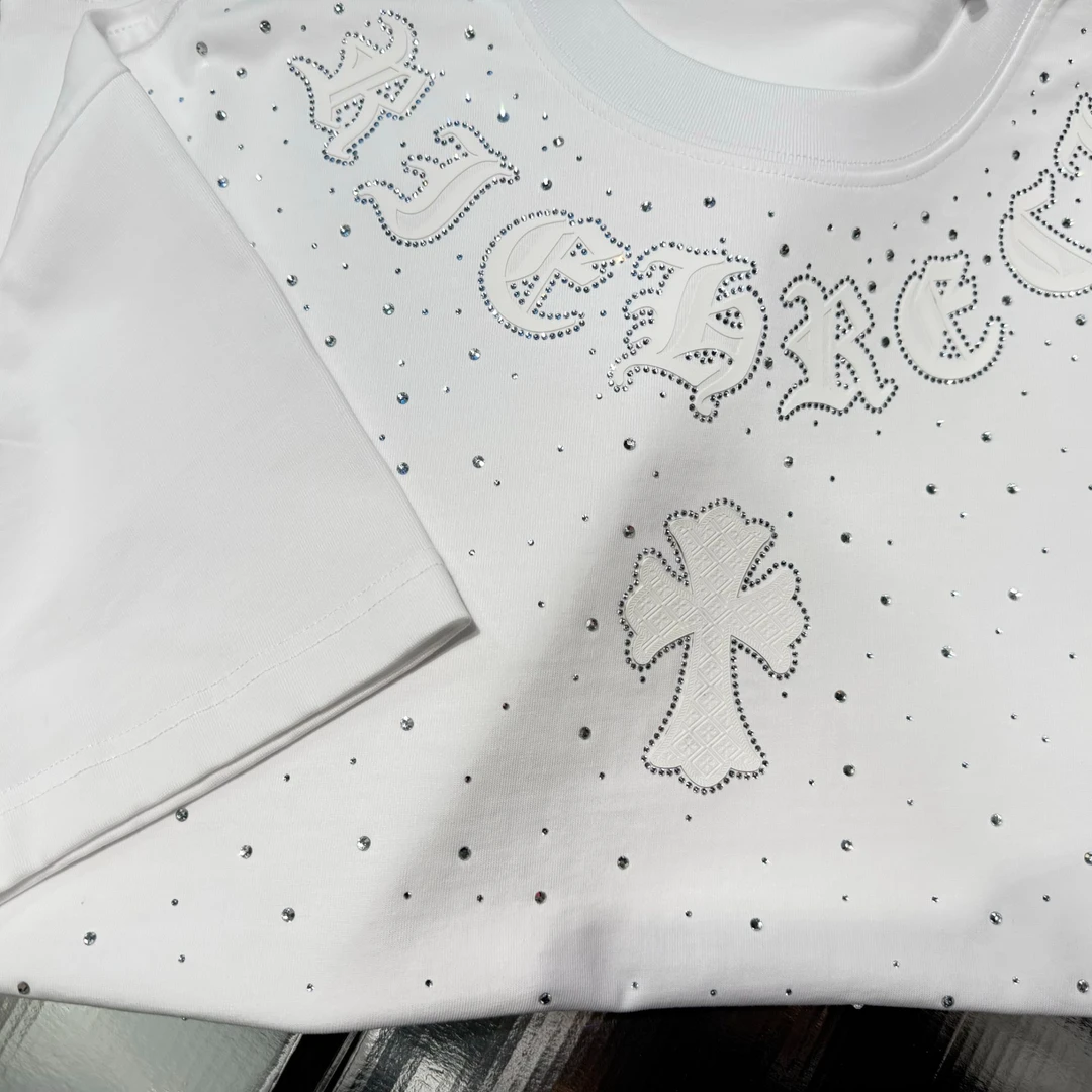 （萱）33号潮流情侣重工百搭夏季圆领半袖修身匹马棉男士T恤6028