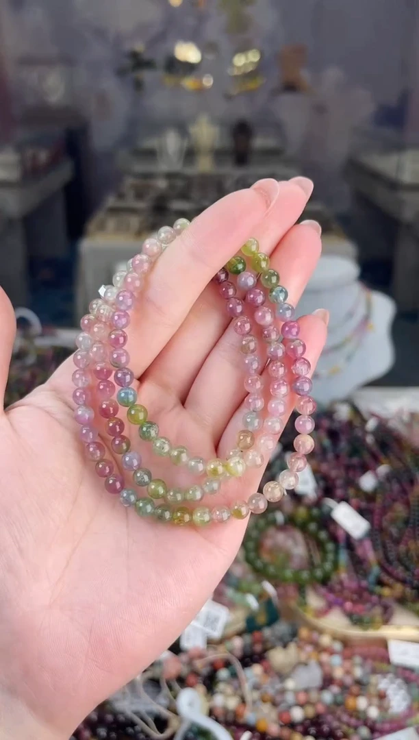 【闪购商品】碧玺/未镶嵌5mm+碧玺多圈多样性发货