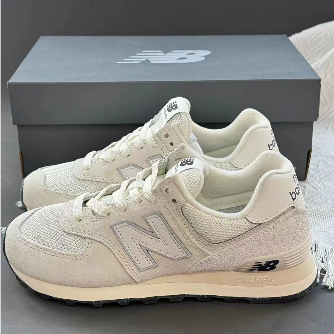 New Balance NB 574男女同款低帮灰白复古运动跑步休闲鞋官方正品