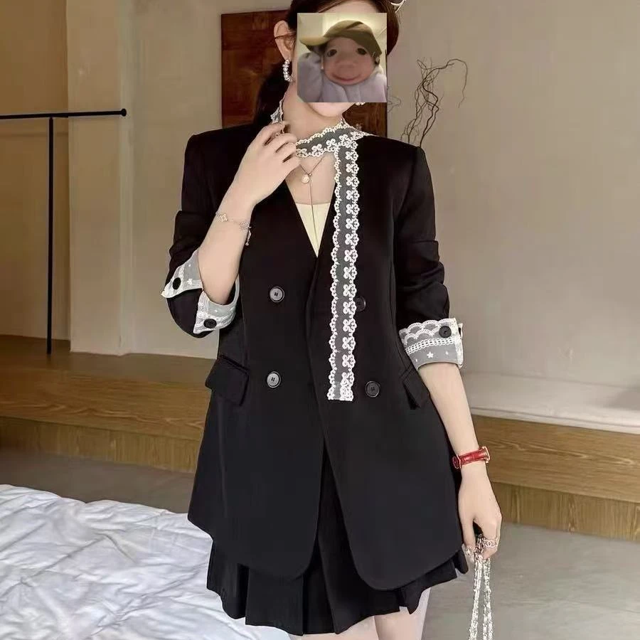 （更衣铺专属）9035蕾丝飘带西服外套02厂