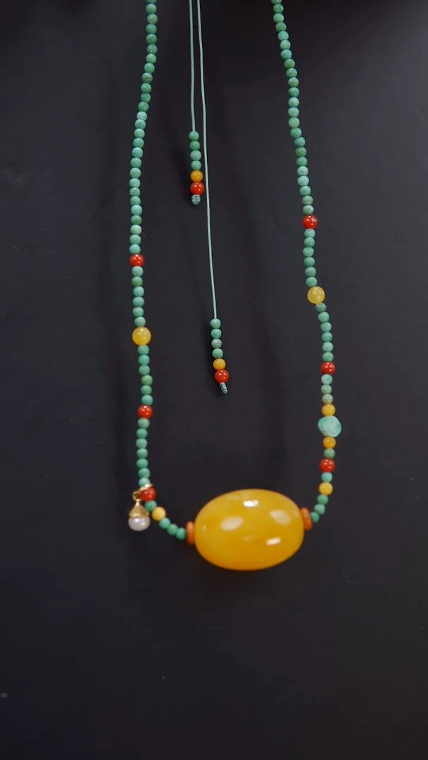 未镶嵌颈饰琥珀14.95橄榄珠锁骨链