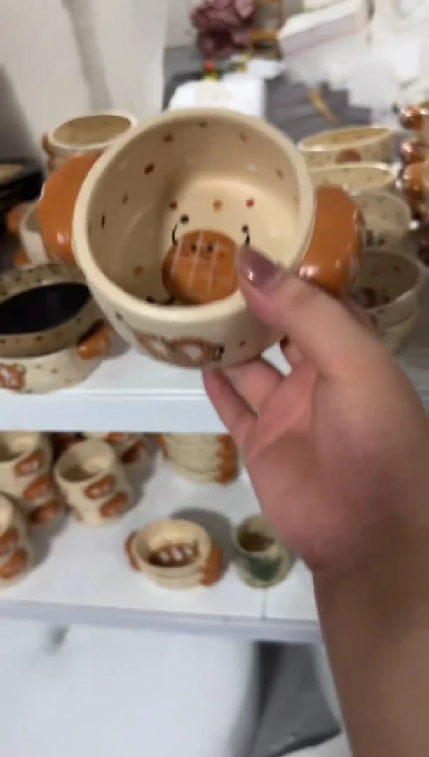 陶瓷饼干碗【十里高温釉下彩陶瓷】