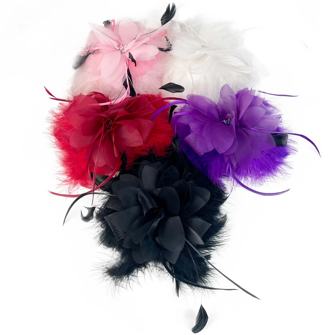 KELAODIKAIDA/新款超仙羽毛发饰时尚百搭头饰胸花