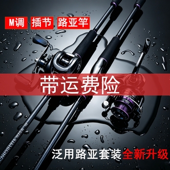 泛用路亚竿套装翘嘴黑鱼鲈鱼垂钓装备新手路亚竿10.1