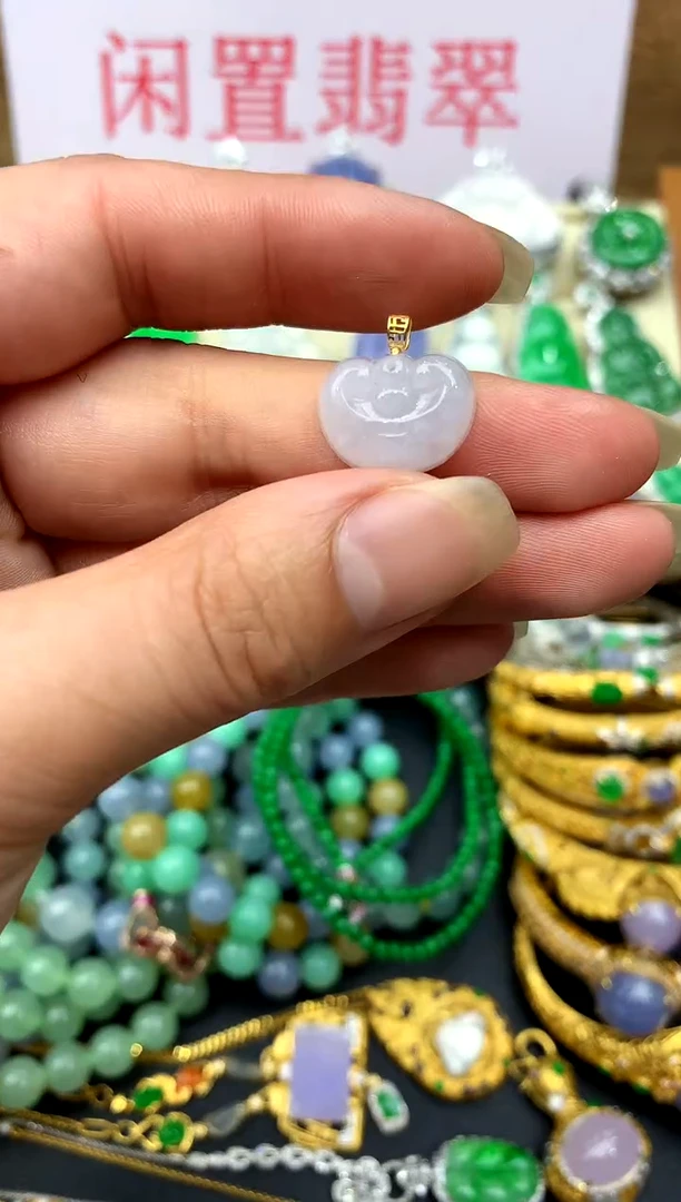 翡翠18K金镶嵌颈饰5-中国好珍宝
