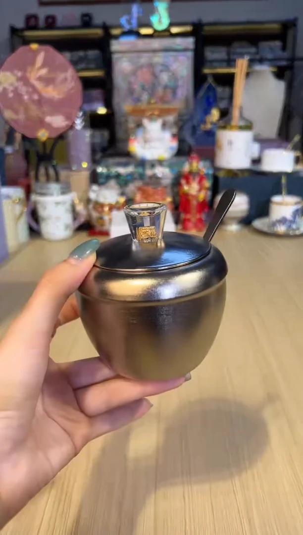 69纯钛调料罐（银色）