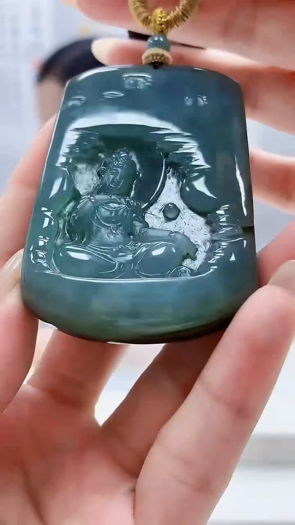未镶嵌定制翡翠4852lr-毛货挂件53