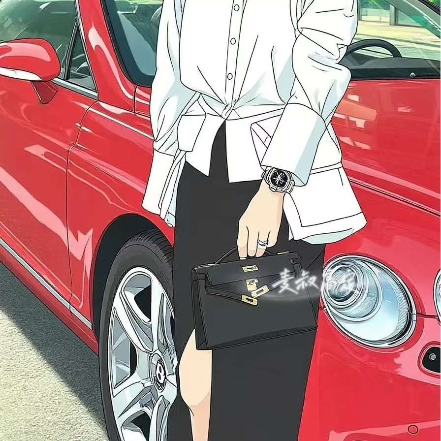 麦吻手工包 法式手拎手提女士晚宴包气质时尚真皮手缝蜡线女包22