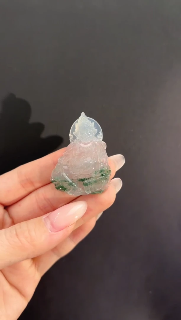 吊坠(不含链)未镶嵌翡翠黄财神吊坠多人不退不换