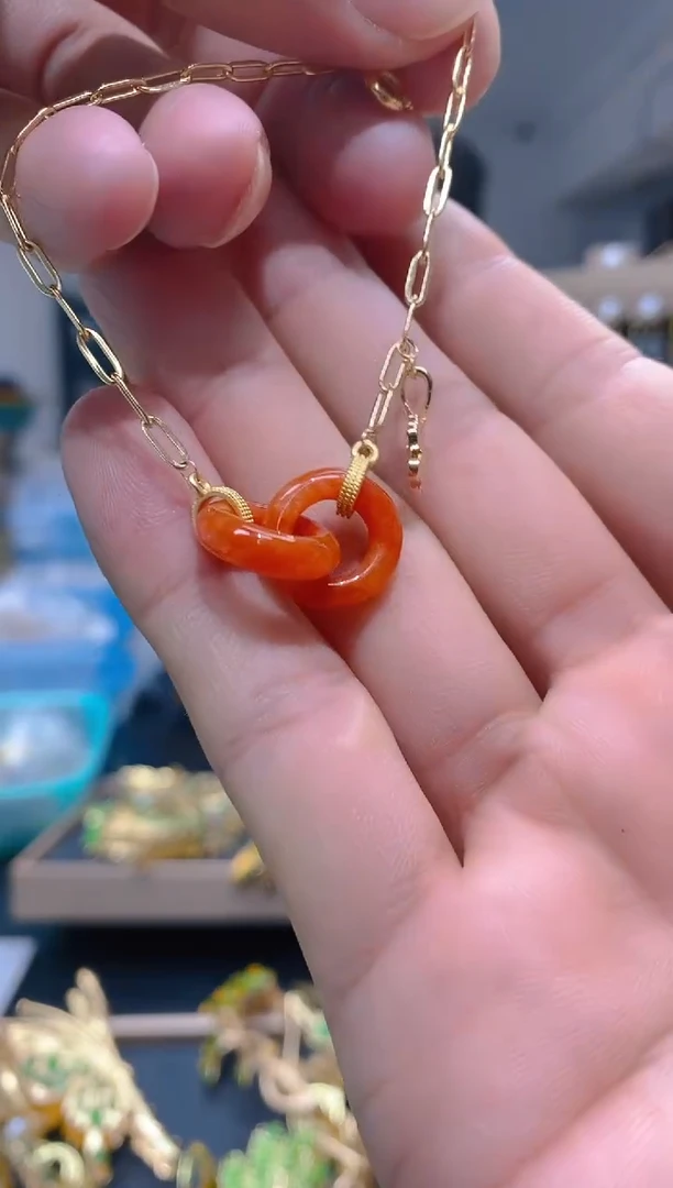 【闪购商品】翡翠耳饰合金63翡翠手链