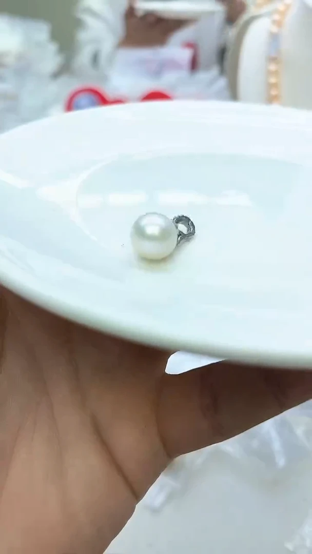 未镶嵌吊坠淡水珍珠白色系吊坠