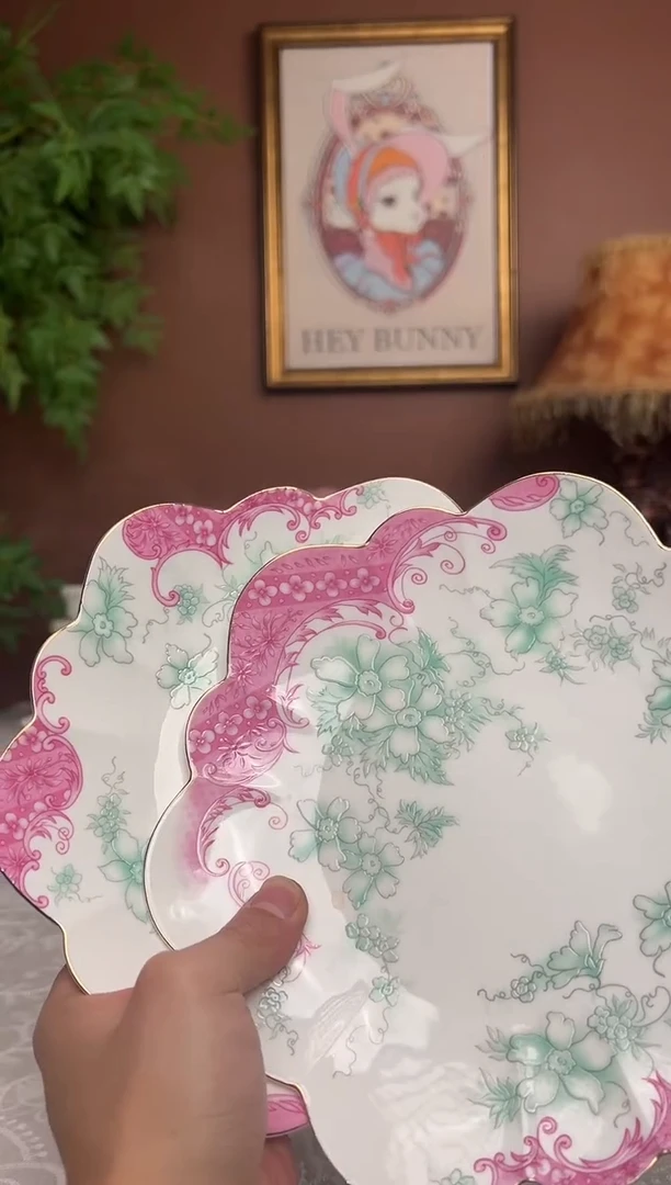 36%以上骨粉骨瓷雅致庄园8.5英寸深盘2个