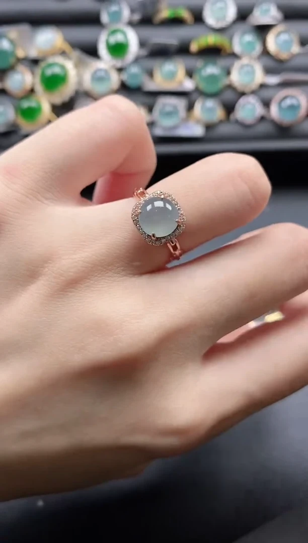 【闪购商品】翡翠戒指银S925镶嵌1111-