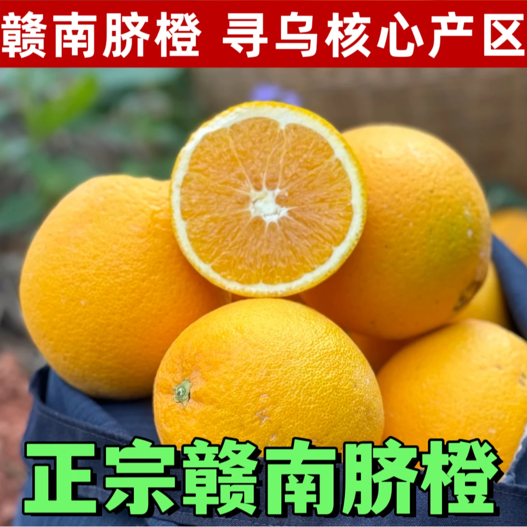 正宗江西赣南脐橙赣南果园直采现摘橙子孕妇水果